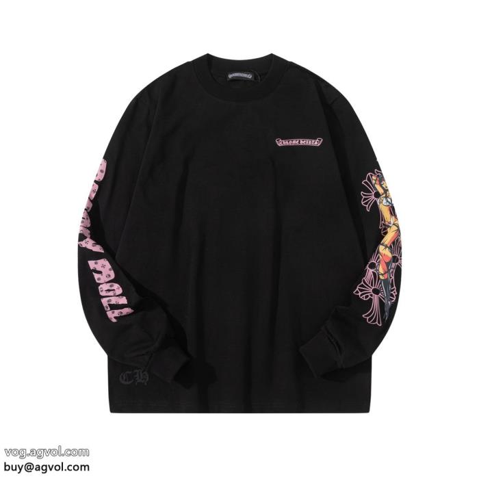 ブランド 品 激安 通販長袖Tシャツ王道コンビ海外限定モデル 新作CHROME HEARTS_0_0