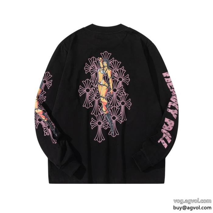 ブランド 品 激安 通販長袖Tシャツ王道コンビ海外限定モデル 新作CHROME HEARTS_0_1