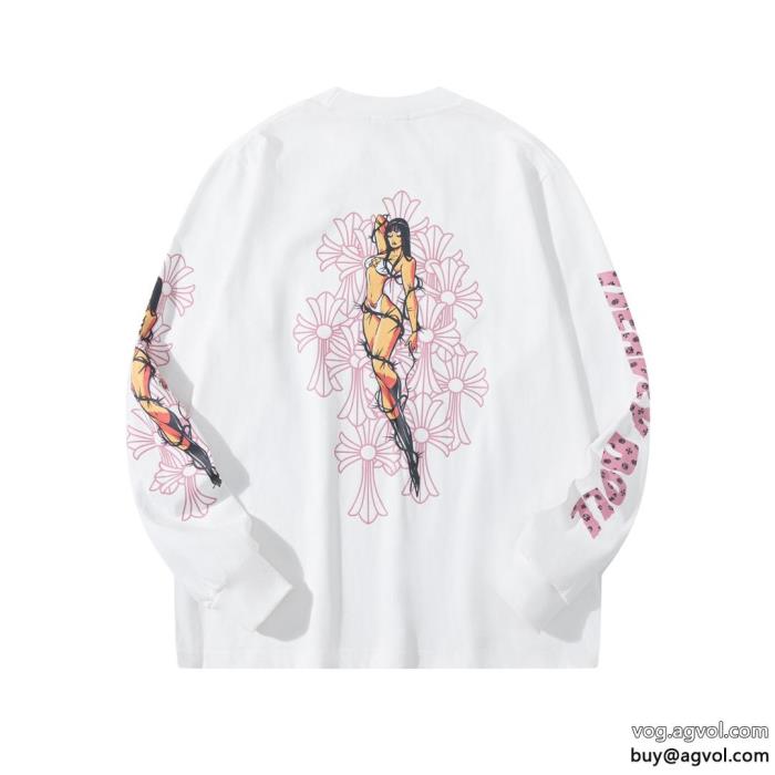 ブランド 品 激安 通販長袖Tシャツ王道コンビ海外限定モデル 新作CHROME HEARTS_0_3