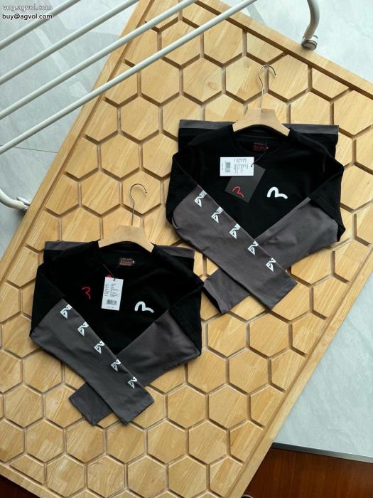 洗練された印象完売続出エヴィスブランド フェイク長袖Tシャツ_0_3