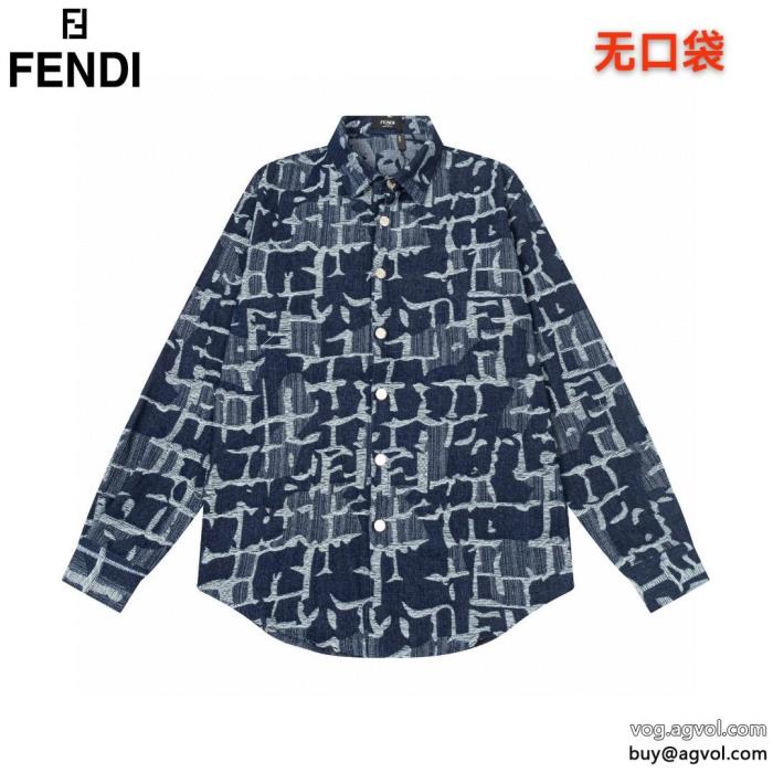 ブランド スーパー コピー 通販FENDI長袖シャツプレミアム品質華やかムードを演出して_0_0