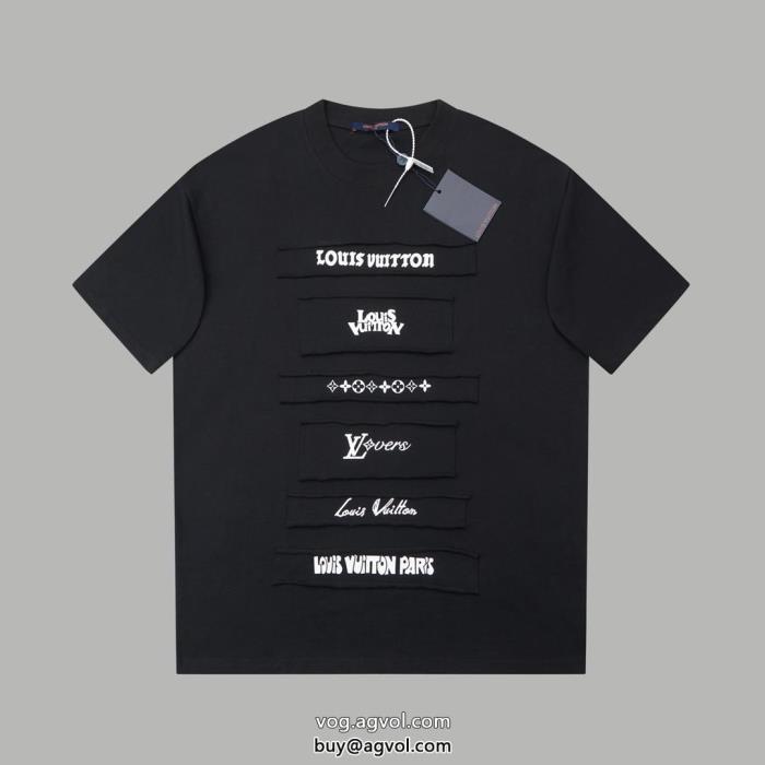 完売間近遊び心が溢れるアイテム激安 通販 専門半袖TシャツLOUIS VUITTON_0_1