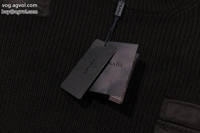 PRADA2024トレンド相性抜群のコンビスーパー コピー 販売セーター_0_2