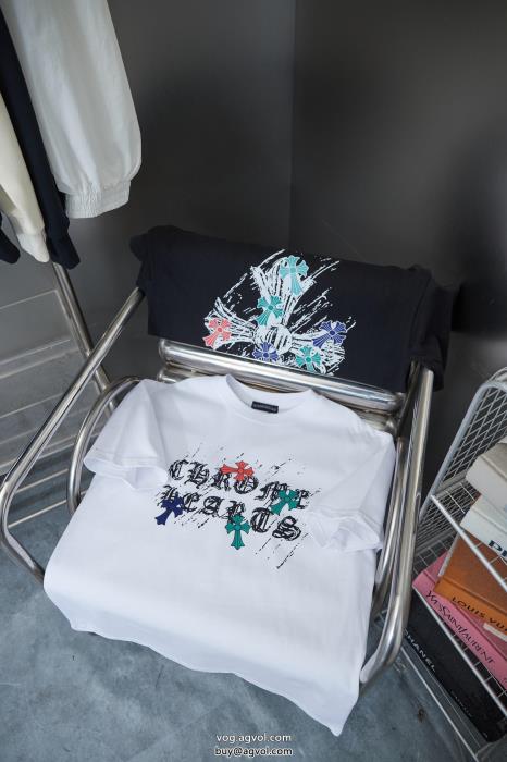 人気モデル愛用存在感大コピー ブランド 販売半袖Tシャツクロムハーツ_0_1