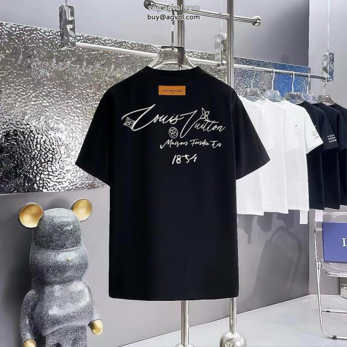 大人着用可季節感もプラス2024新作半袖TシャツLOUIS VUITTONコピー ブランド 通販 安心_0_1