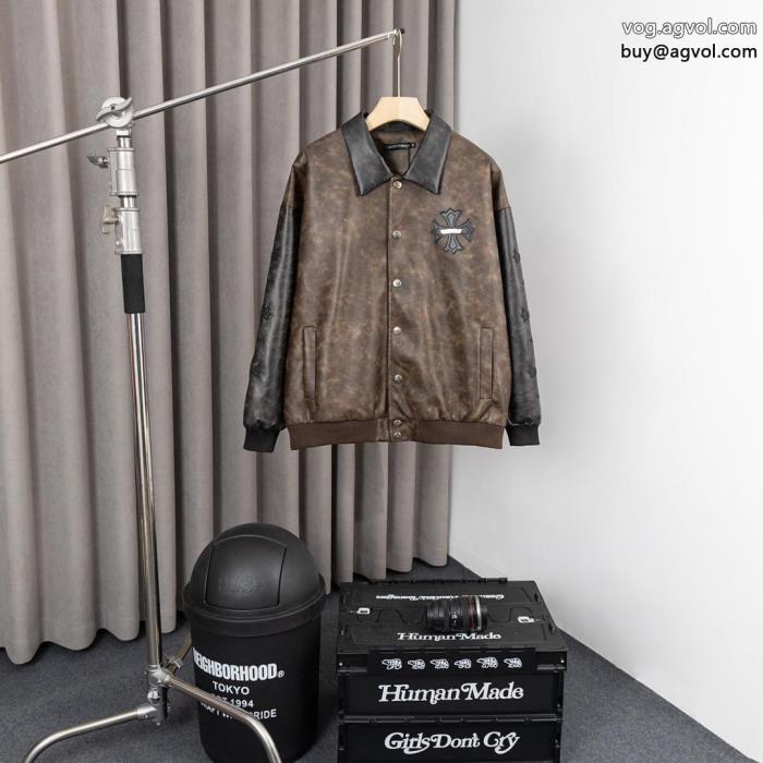 ジャケット23SS 2024最新作 海外発ヴィンテージ感偽物 ブランド 販売CHROME HEARTS_0_3