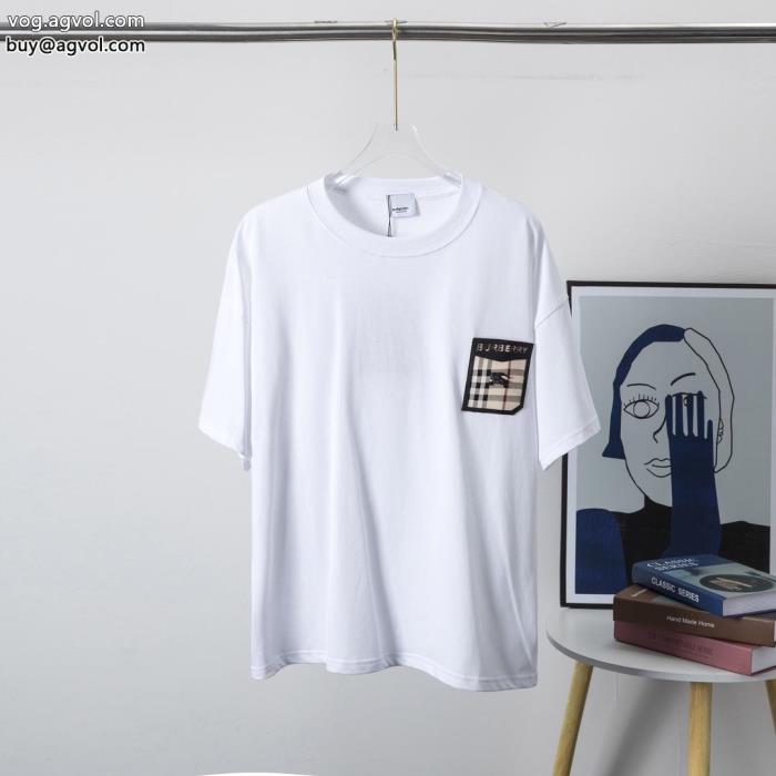 スーパー コピー ブランド 通販オシャレ上級者に幅広く使える半袖TシャツBURBERRY_0_2