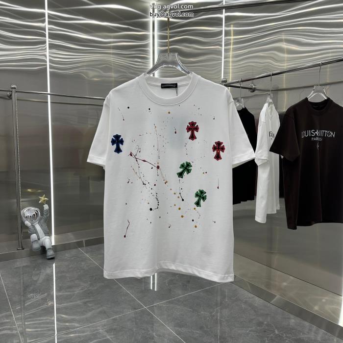 格安SALEストリートに溢れるウェアCHROME HEARTS半袖Tシャツブランド アクセサリー 激安_0_1
