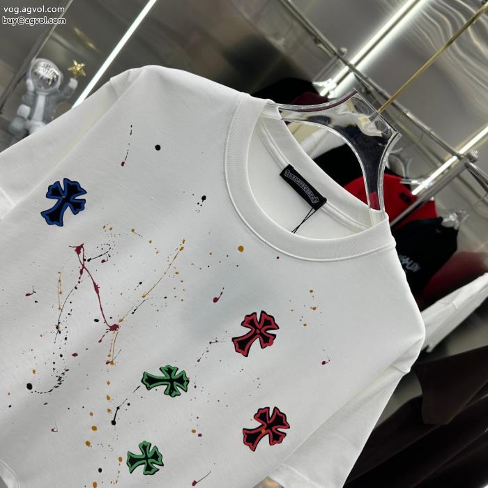 格安SALEストリートに溢れるウェアCHROME HEARTS半袖Tシャツブランド アクセサリー 激安_0_2