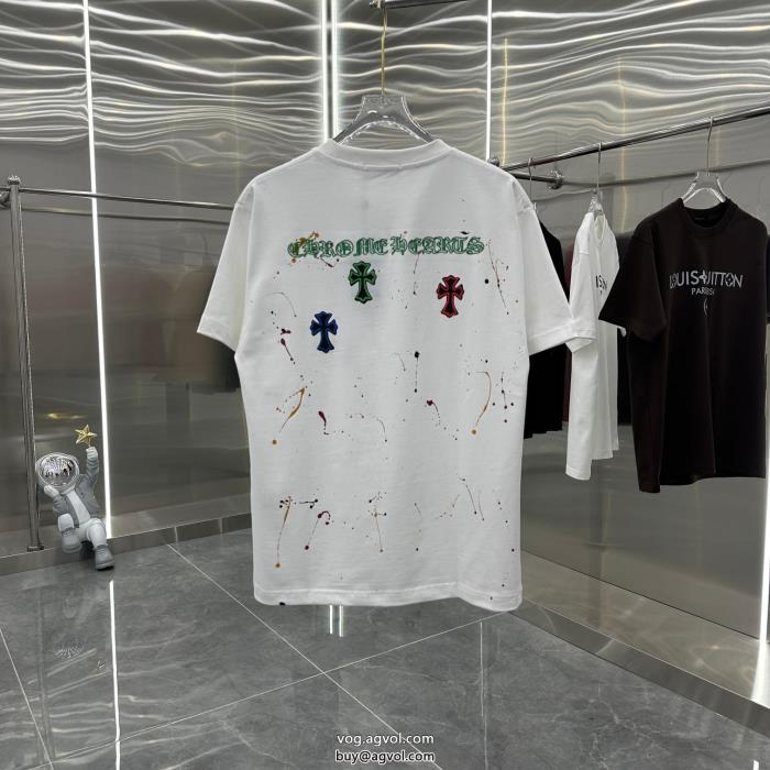 格安SALEストリートに溢れるウェアCHROME HEARTS半袖Tシャツブランド アクセサリー 激安_0_3