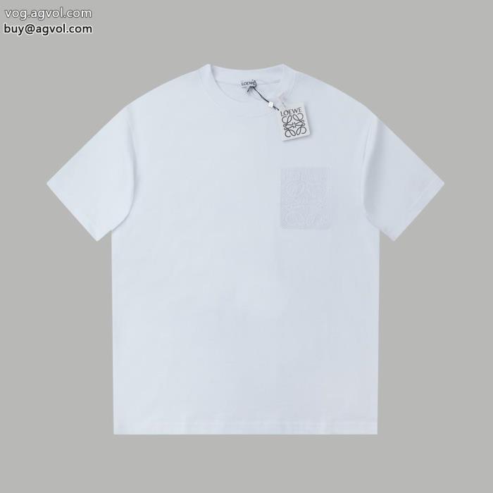 柔らかな着心地期間限定半袖TシャツLOEWEブランド 激安 _0_4