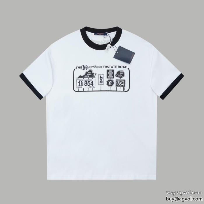 ルイ ヴィトン通販 ブランド半袖Tシャツ高級感ある優しい肌触り_0_1