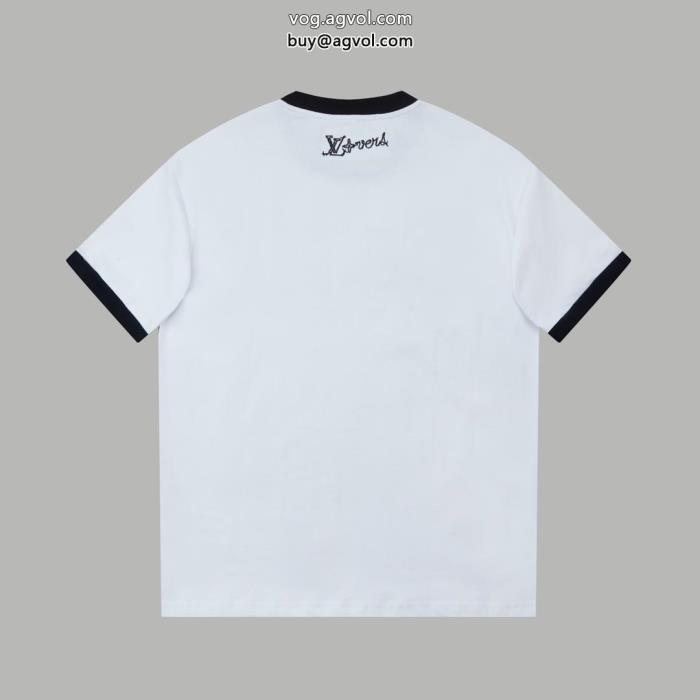 ルイ ヴィトン通販 ブランド半袖Tシャツ高級感ある優しい肌触り_0_3