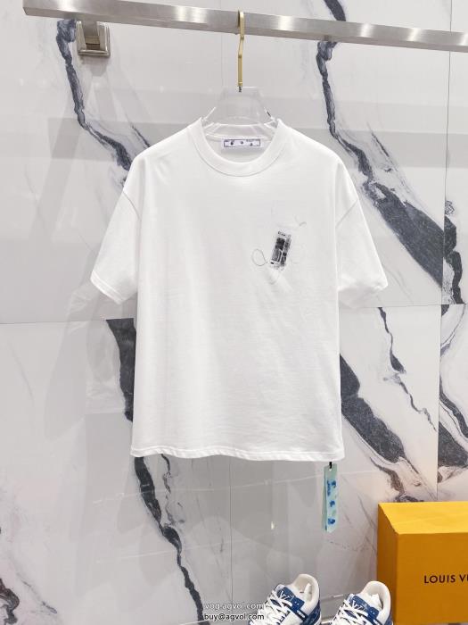 半袖Tシャツブランド フェイクOff-White2024最新作クラシカル_0_2