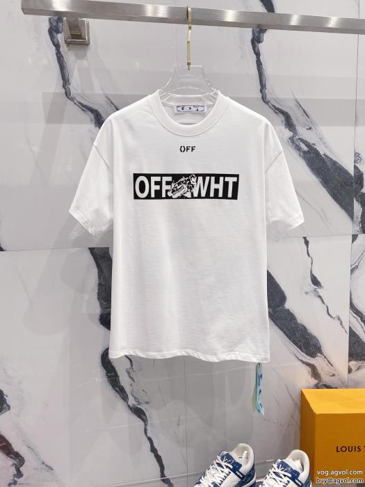 偽 ブランド 販売半袖Tシャツオフホワイト優しい肌触り夏の最新ファッション_0_1