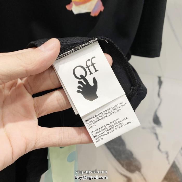 ブランド 偽物 激安日本未上陸のブランド気分が上がる半袖TシャツOff-White_0_1