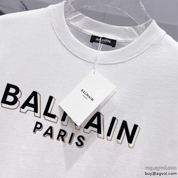 半袖TシャツBALMAIN2024最新作おすすめ大人かわいい着こなしコピー 商品 通販_0_1