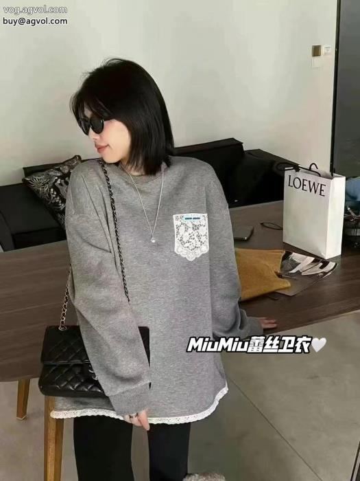 偽 ブランド 通販風通しの良いフレア華やかムードを演出してMIUMIUパーカー_0_4