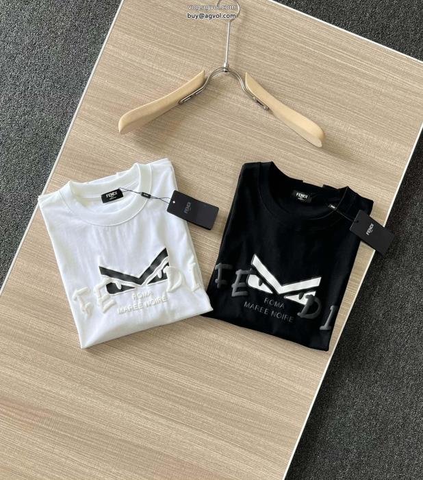 都会的な印象のスタイル憧れブランド半袖Tシャツスーパー コピー 安心FENDI_0_0