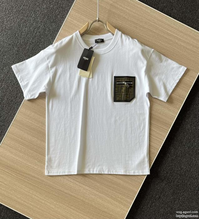 フェンディ半袖Tシャツブランド 品 激安 通販新しい斬新なスタイル23SS 異素材_0_3