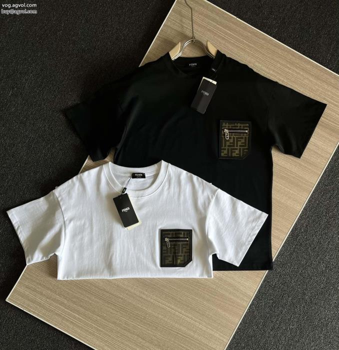 フェンディ半袖Tシャツブランド 品 激安 通販新しい斬新なスタイル23SS 異素材_0_4