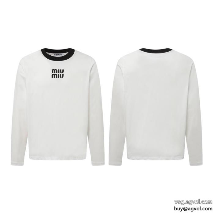 ミュウミュウ長袖Tシャツブランド 偽物上質な素材完売必須☆お早めに_0_2