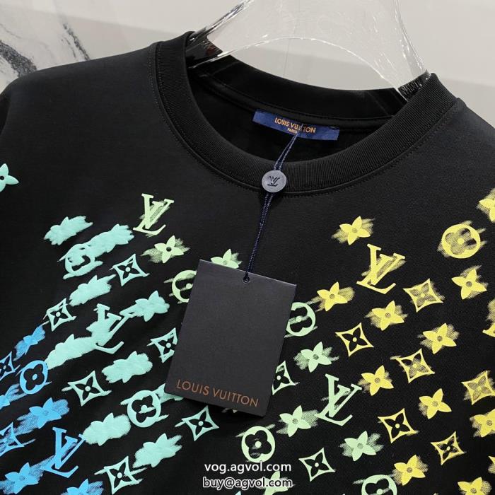 LOUIS VUITTONコピー ブランド 通販半袖Tシャツシンプル使える限定デザイン_0_3