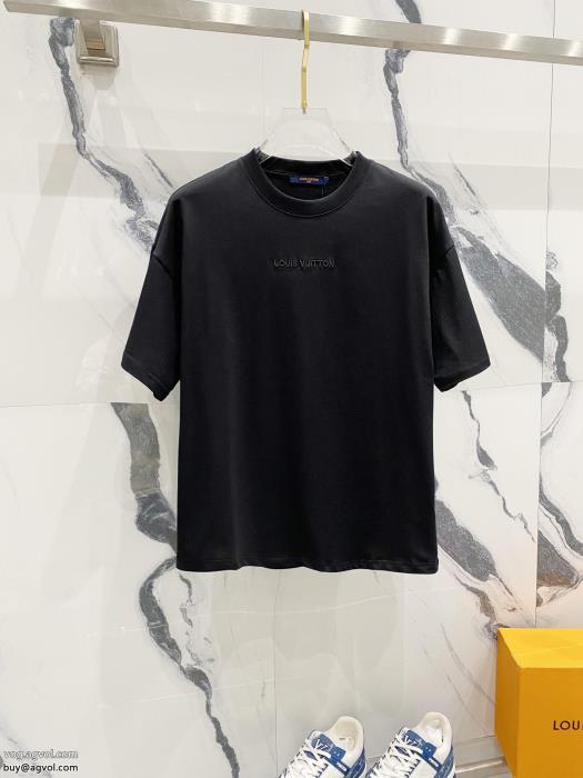 偽 ブランド LOUIS VUITTON半袖Tシャツ大人っぽく見せ新作人気上昇中_0_2