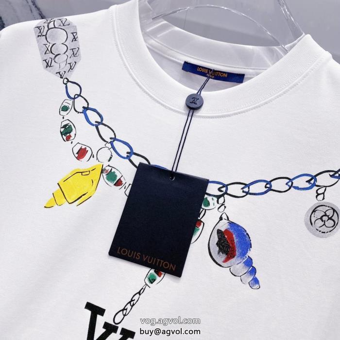 コピー ブランド 優良限定生産品今季話題の一級品LOUIS VUITTON半袖Tシャツ_0_4