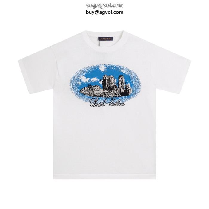 LOUIS VUITTON半袖Tシャツ最前線2024大人のこなれ感偽物 通販 _0_1