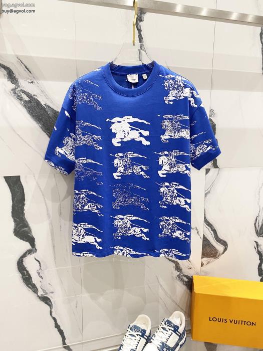 半袖Tシャツ偽 ブランド 通販BURBERRYより格上げして数量限定_0_2