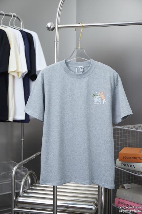 LOEWE偽物 ブランド 販売絶妙な抜け感高いクオリティ半袖Tシャツ_0_2