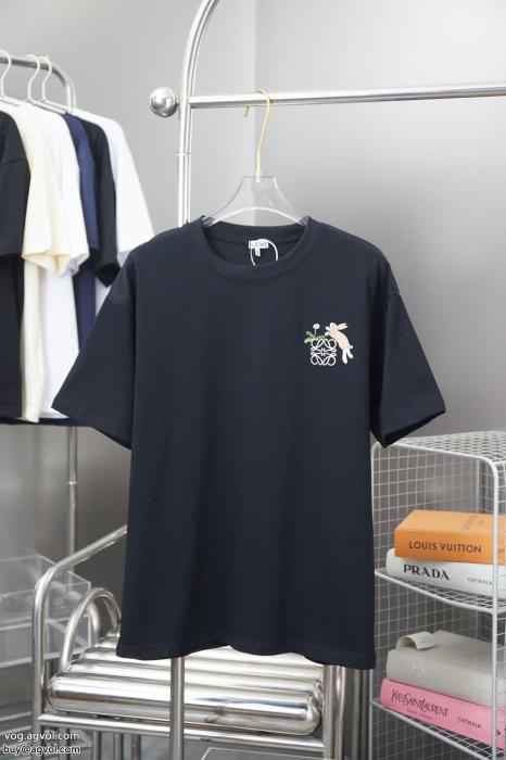 LOEWE偽物 ブランド 販売絶妙な抜け感高いクオリティ半袖Tシャツ_0_3