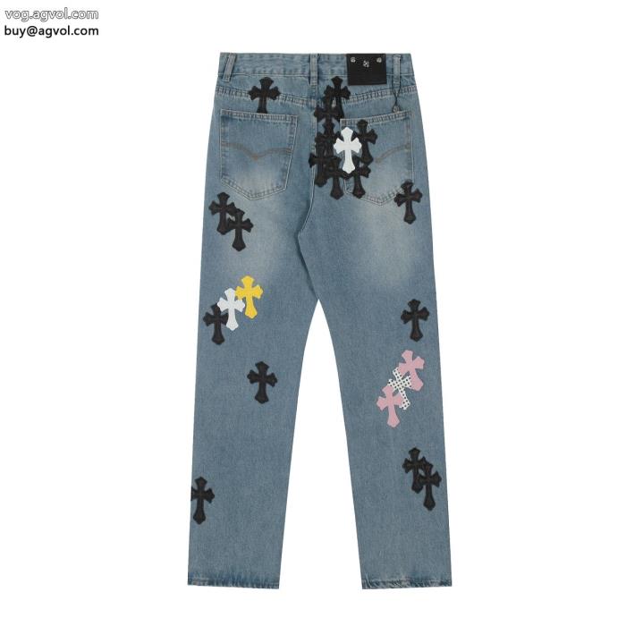 CHROME HEARTS23SS 異素材この冬絶対欲しいブランド スーパー コピー 舗ジーンズ_0_1
