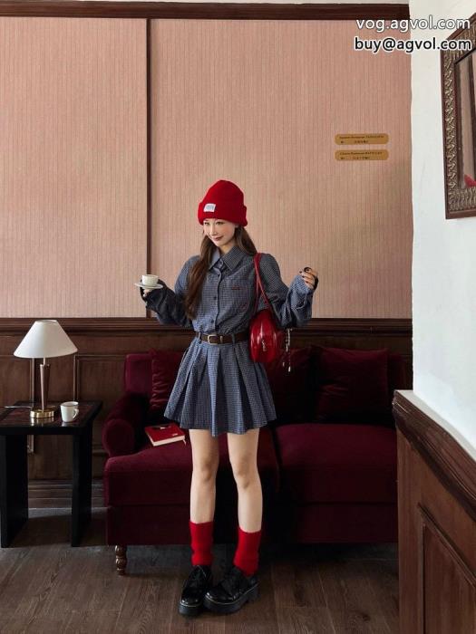 ブランド コピー s 級MIUMIU個性派さん秋の新生活ワンピース_0_2