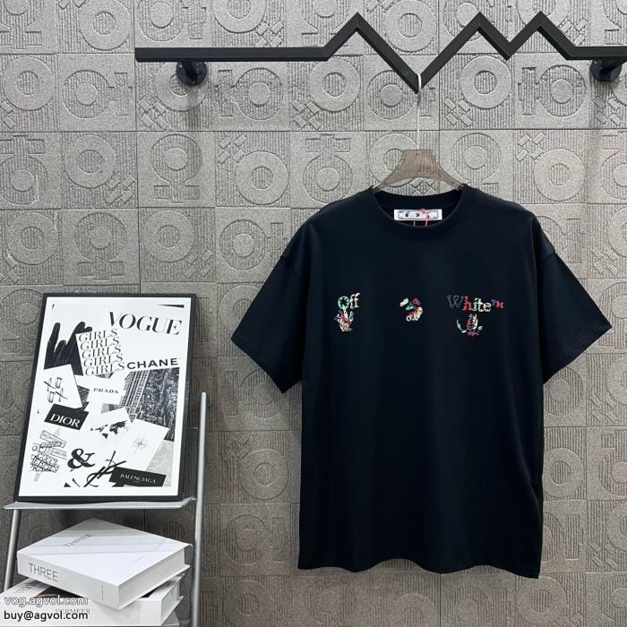 大人っぽい印象が素敵著名人愛用Off-White半袖Tシャツ通販 ブランド_0_0