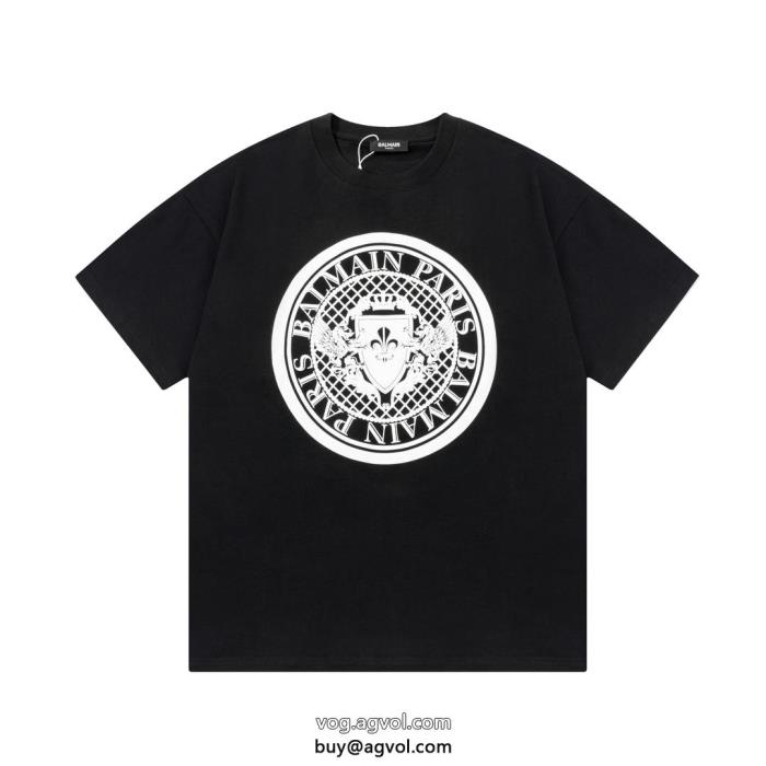 ブランド コピー 専門半袖Tシャツ今季はファション感漂うより格上げしてBALMAIN_0_0