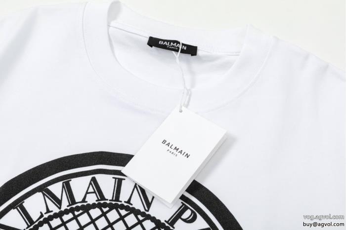 ブランド コピー 専門半袖Tシャツ今季はファション感漂うより格上げしてBALMAIN_0_1