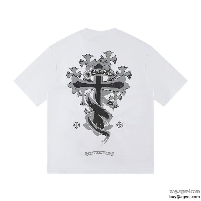 新作売切れ続出最安値ブランド スーパー コピー 優良半袖TシャツCHROME HEARTS_0_1