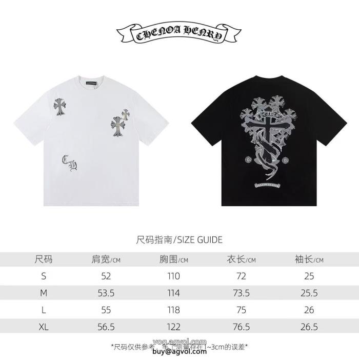 新作売切れ続出最安値ブランド スーパー コピー 優良半袖TシャツCHROME HEARTS_0_2