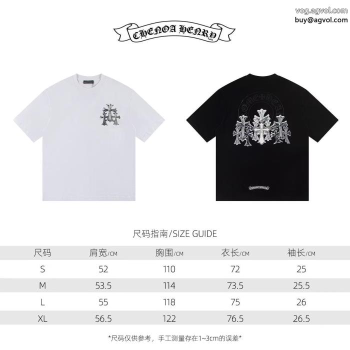 CHROME HEARTSリラックスした雰囲気に大好評ブランド コピー 優良半袖Tシャツ_0_3