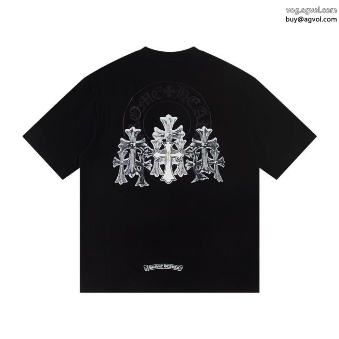 CHROME HEARTSリラックスした雰囲気に大好評ブランド コピー 優良半袖Tシャツ_0_5