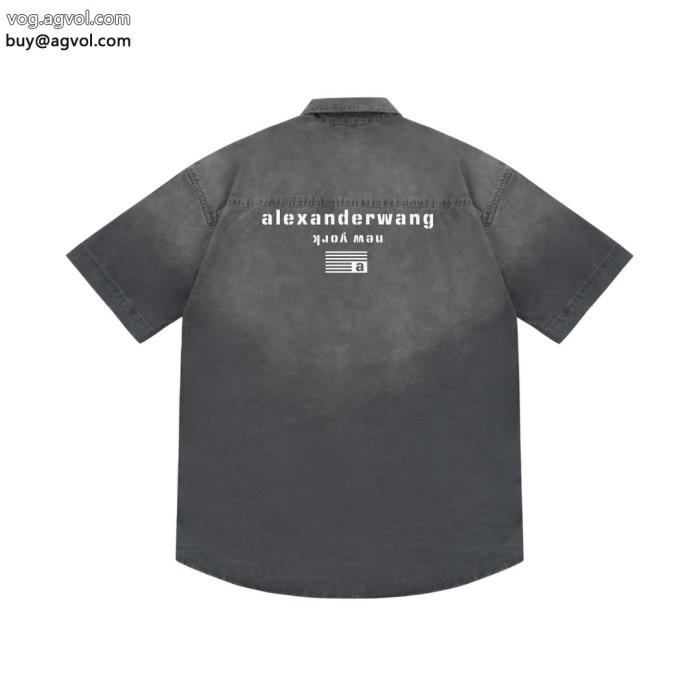 ブランド 通販 激安都会的な印象のスタイル清潔感の高い新品ALEXANDER WANG半袖Tシャツ_0_0
