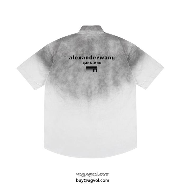 ブランド 通販 激安都会的な印象のスタイル清潔感の高い新品ALEXANDER WANG半袖Tシャツ_0_3