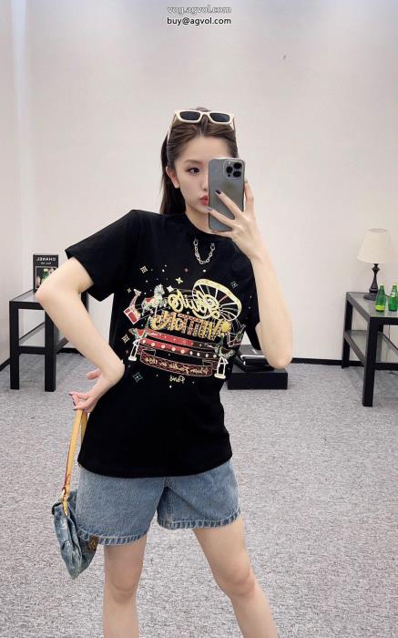 ブランド 偽物ふんわり柔らか海外大人気半袖TシャツLOUIS VUITTON_0_0