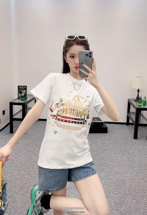 ブランド 偽物ふんわり柔らか海外大人気半袖TシャツLOUIS VUITTON_0_3