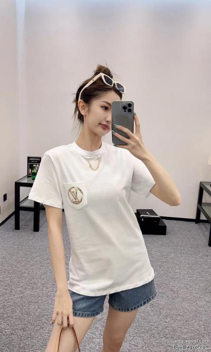 半袖Tシャツ風通しの良いフレア注目!22-23AWLOUIS VUITTONブランド 通販 激安_0_4