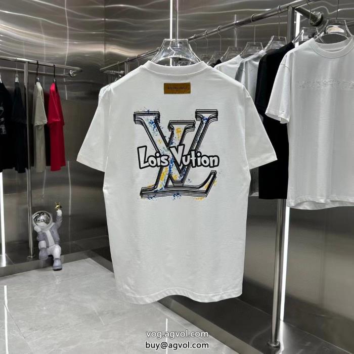 ルイ ヴィトン偽物 ブランド 激安決算在庫処分カジュアルの定番半袖Tシャツ_0_1