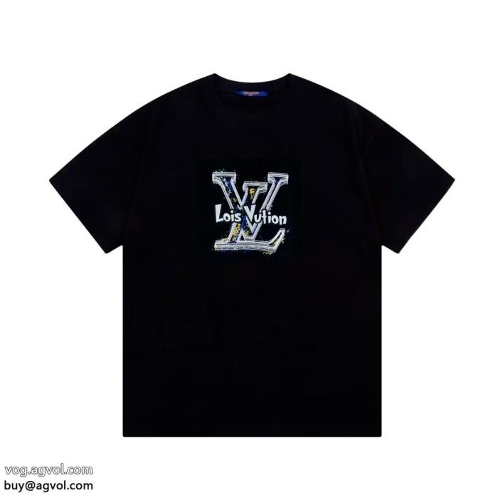 ルイ ヴィトン偽物 ブランド 激安決算在庫処分カジュアルの定番半袖Tシャツ_0_3