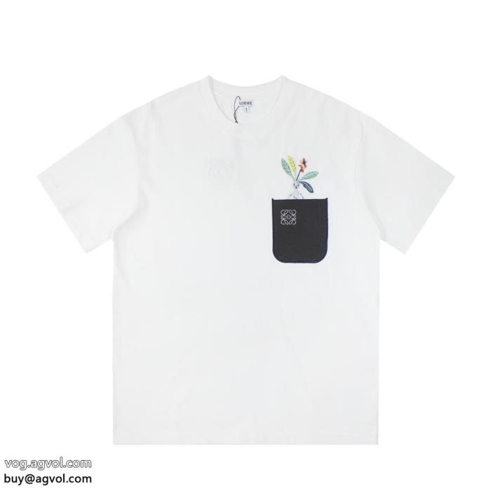 快適な着心地今季のトレンド人気新作ロエベコピー ブランド半袖Tシャツ_0_0